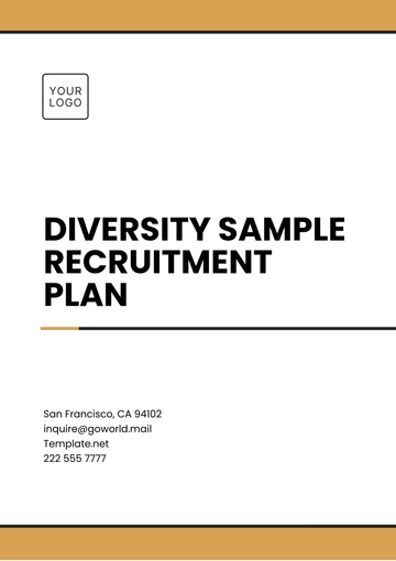 Free Diversity Sample Recruitment Plan Template to Edit Online