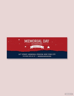 Memorial Day Tumblr Banner Template