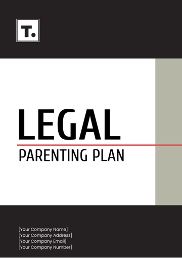Free Legal Parenting Plan Template to Edit Online