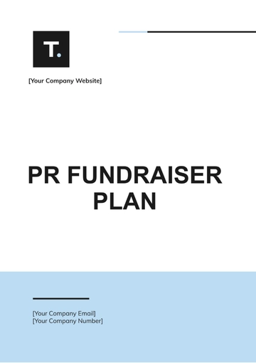 Free PR Fundraiser Plan Template to Edit Online