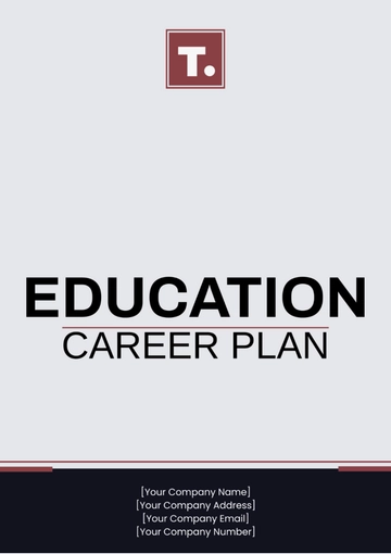 Free Education Career Plan Template to Edit Online