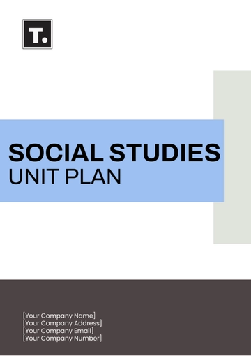 Free Social Studies Unit Plan Template to Edit Online