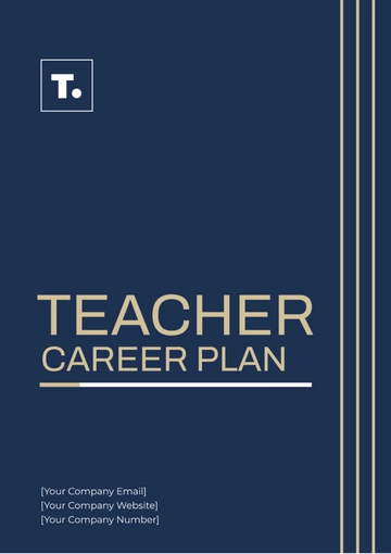 Free Teacher Career Plan Template to Edit Online