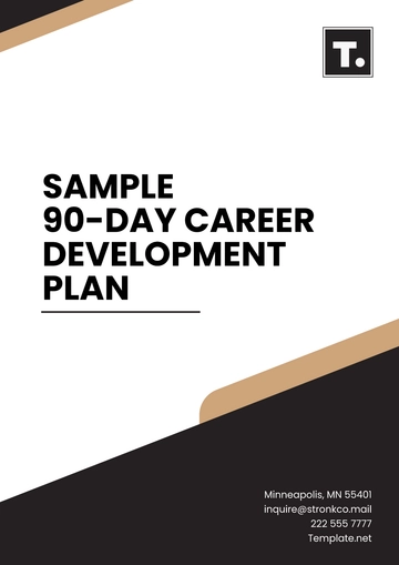 Free Sample 90-Day Career Development Plan Template to Edit Online