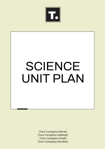 Free Science Unit Plan Template to Edit Online