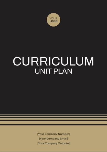 Free Curriculum Unit Plan Template to Edit Online