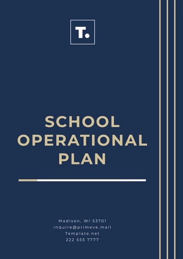 Free School Operational Plan Template to Edit Online