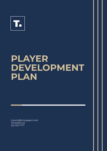 Free Player Development Plan Template to Edit Online