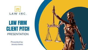 Free Law Firm Client Pitch Presentation Template to Edit Online