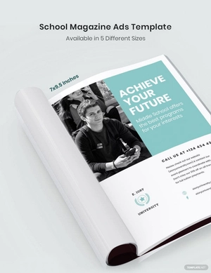 School Magazine Ads Template