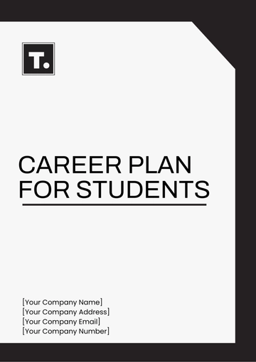 Free Career Plan For Students Template to Edit Online
