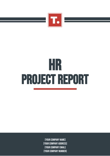 Free HR Project Report Template to Edit Online