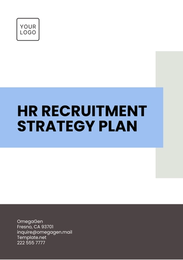 Free HR Recruitment Strategy Plan Template to Edit Online