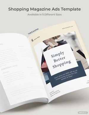 Shopping Magazine Ads Template