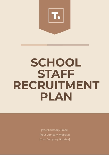 Free School Staff Recruitment Plan Template to Edit Online