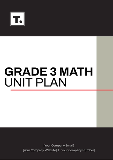 Free Grade 3 Math Unit Plan Template to Edit Online