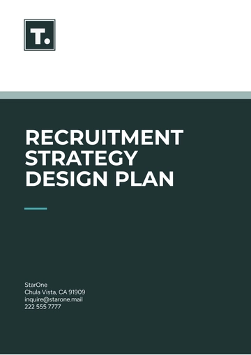 Free Recruitment Strategy  Design Plan Template to Edit Online