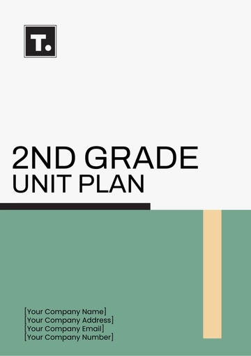 Free 2nd Grade Unit Plan Template to Edit Online