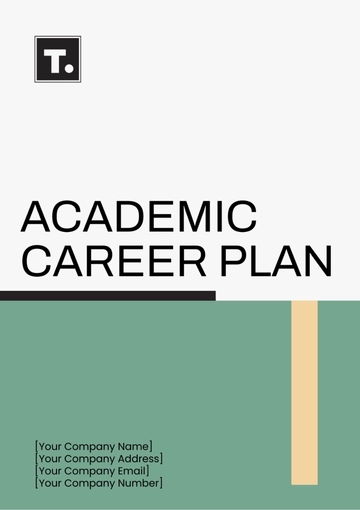 Free Academic Career Plan Template to Edit Online