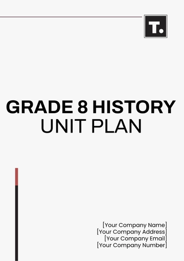 Free Grade 8 History Unit Plan Template to Edit Online