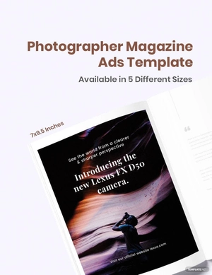 Photographer Magazine Ads Template