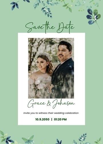 Free Polaroid Style Save the Date Template to Edit Online