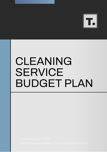 Free Cleaning Service Budget Plan Template to Edit Online