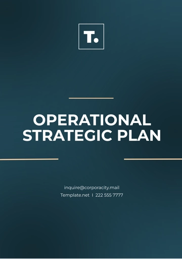 Free Operational Strategic Plan Template to Edit Online
