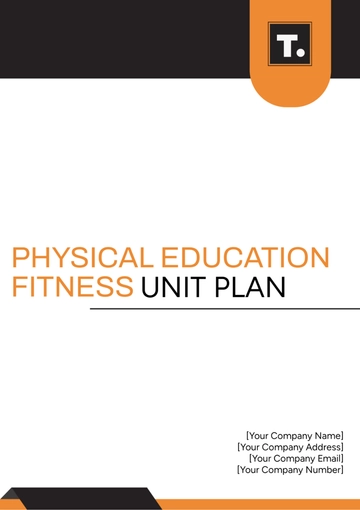Free Physical Education Fitness Unit Plan Template to Edit Online