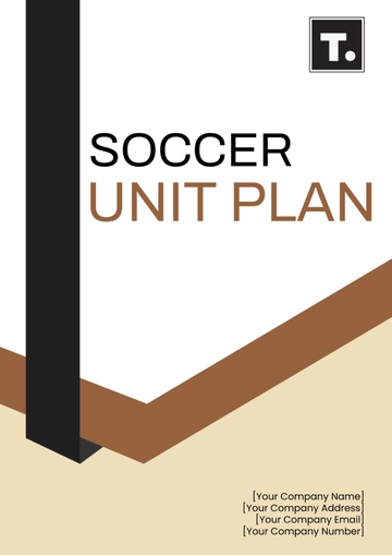 Free Soccer Unit Plan Template to Edit Online