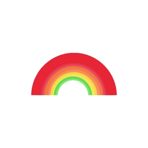 Free Gradient Rainbow Element Clipart to Edit Online