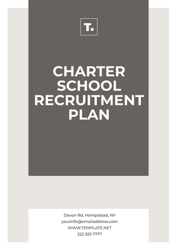 Free Charter School Recruitment Plan Template to Edit Online