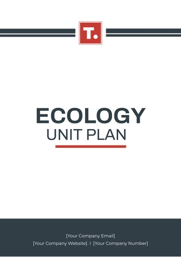 Free Ecology Unit Plan Template to Edit Online