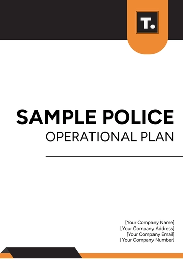 Free Sample Police Operational Plan Template to Edit Online