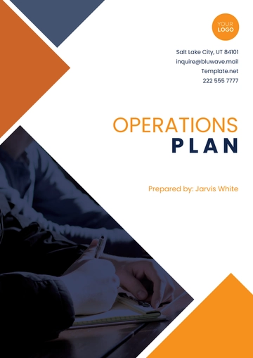 Free Operations Plan Template to Edit Online