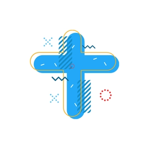 Free Cross Memphis Element Clipart to Edit Online