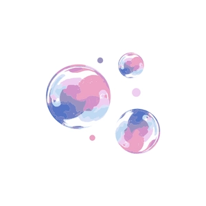Free Watercolor Bubble Element Clipart to Edit Online