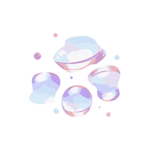 Free Abstract Bubbles Element Clipart to Edit Online