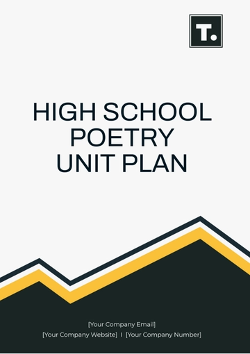 Free High School Poetry Unit Plan Template to Edit Online