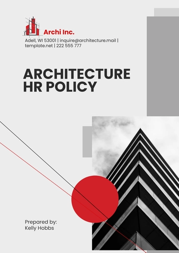 Free Architecture HR Policy Template to Edit Online
