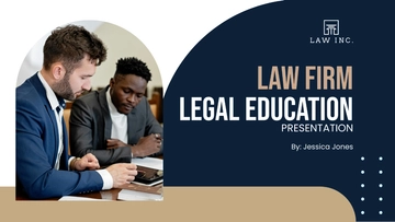 Free Law Firm Legal Education Presentation Template to Edit Online