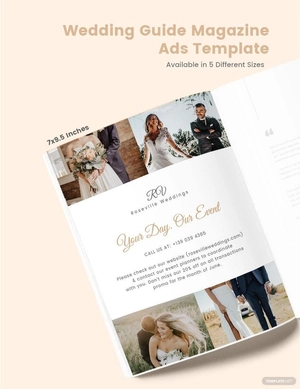Wedding Guide Magazine Ads Template