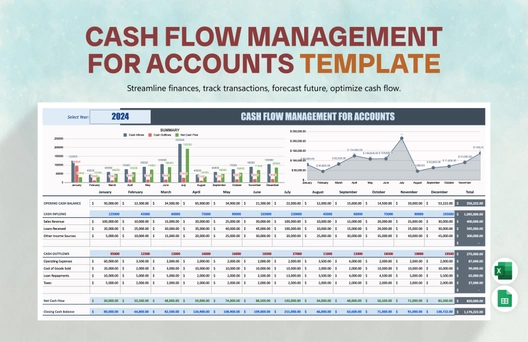 Cash Flow Management for Accounts Template