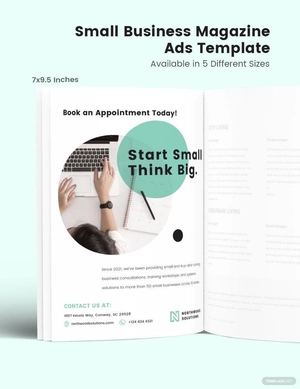 Small Business Magazine Ads Template