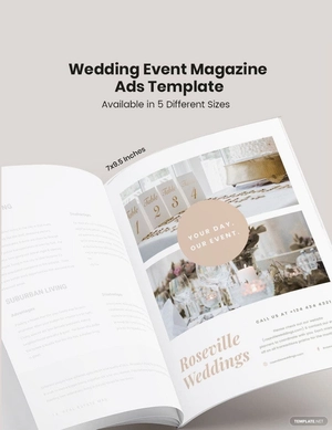Wedding Event Magazine Ads Template