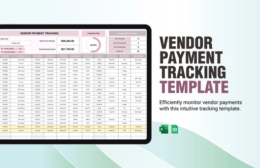 Vendor Payment Tracking Template