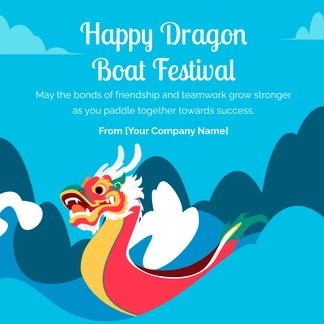 Free Dragon Boat Festival Instagram Post Template to Edit Online