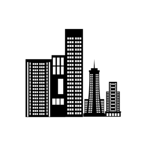 Free Building Silhouette Element to Edit Online