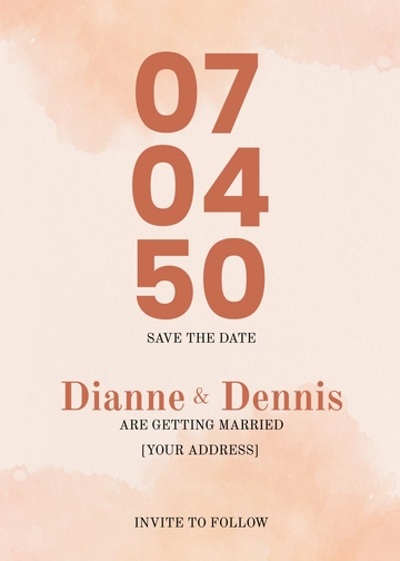 Free Bold Save the Date Template to Edit Online