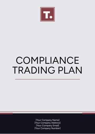 Free Compliance Trading Plan Template to Edit Online